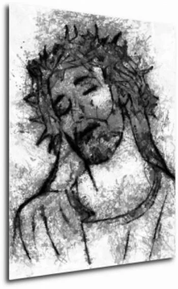 Obraz na płótnie - twarz Jezusa