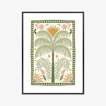 Plakat w ramie - palma i rośliny orientalne - obrazek 3