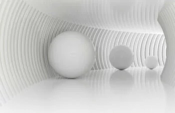 Fototapeta 3D na wymiar - biały korytarz - obrazek 2