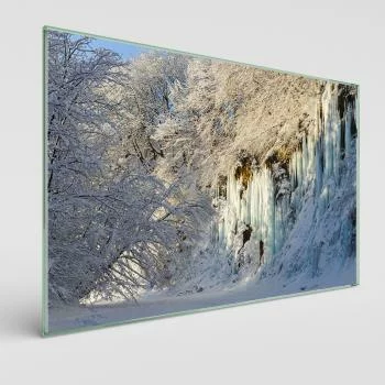Obraz na szkle - lodospady Rudawka Rymanowska