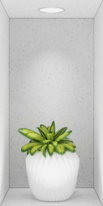 Naklejka na ścianę 3D do kuchni - kwiat we wnęce I