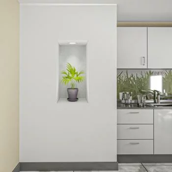 Naklejka na ścianę 3D do kuchni - kwiat we wnęce XXVII - obrazek 2
