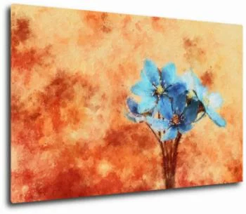 Obraz - niebieski bukiet kwiatów - obrazek 2