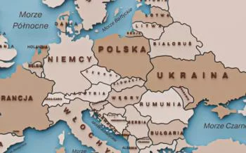 Obraz beżowa mapa świata po polsku - obrazek 2