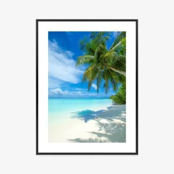 Plakat w ramie - tropikalna wyspa malediwy - obrazek 3