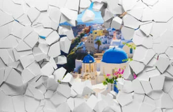 Fototapeta 3D Grecja Santorini - obrazek 2