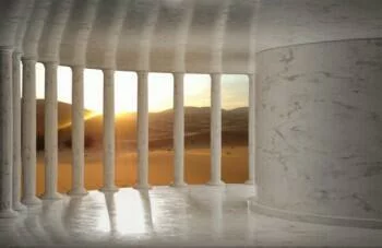 Fototapeta 3D - pustynia o zachodzie słońca - obrazek 2