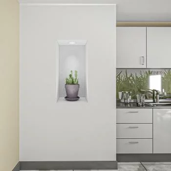Naklejka na ścianę 3D do kuchni - kwiat we wnęce XXV - obrazek 2