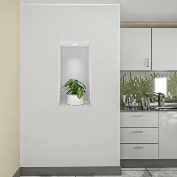 Naklejka na ścianę 3D do kuchni - kwiat we wnęce XXXIV - obrazek 2