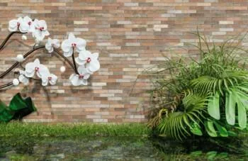 Fototapeta 3D orchidee nad wodą - obrazek 2
