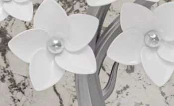 Fototapeta srebrne drzewo i białe kwiaty - obrazek 3