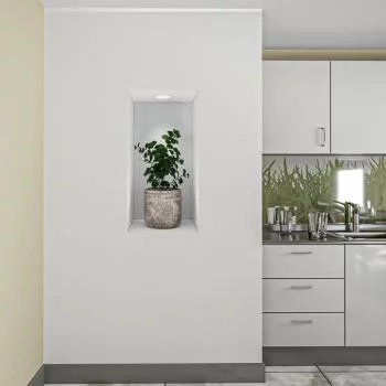 Naklejka na ścianę 3D do kuchni - kwiat we wnęce XXVIII - obrazek 2
