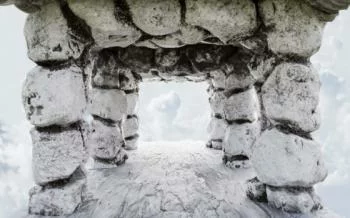 Fototapeta 3D na wymiar - kamienny tunel - obrazek 2