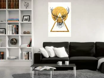 Obraz - Mój dom: Złoty jeleń - obrazek 2
