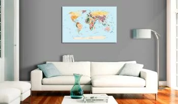 Obraz - Mapa świata: Podróżuj ze mną - obrazek 2