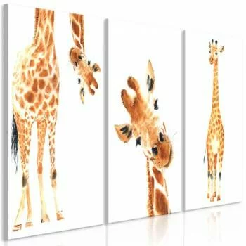 Obraz dla dzieci - Śmieszne żyrafy