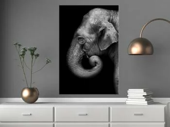 Obraz - Portret słonia (1-częściowy) pionowy - obrazek 2