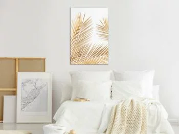 Obraz - Złote palmy (1-częściowy) pionowy - obrazek 2