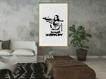 Plakat - Banksy: Mona Lisa with Bazooka I - obrazek 2