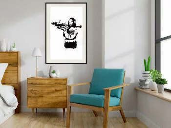 Plakat - Banksy: Mona Lisa with Bazooka II - obrazek 2