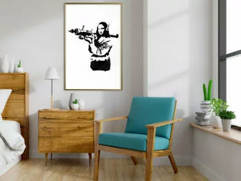Plakat - Banksy: Mona Lisa with Bazooka II - obrazek 2