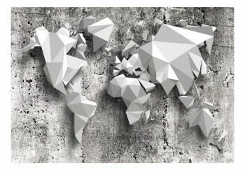 Fototapeta samoprzylepna - Mapa świata: origami - obrazek 2