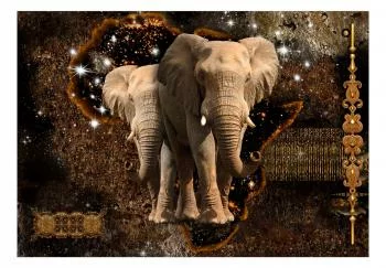 Fototapeta samoprzylepna - Brązowe słonie - obrazek 2