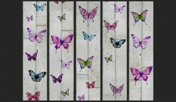 Tapeta motyle na ścianie - obrazek 2