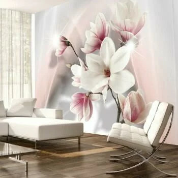 Fototapeta 3D - Białe magnolie