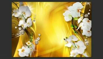 Fototapeta - Orchidea w złocie - obrazek 2