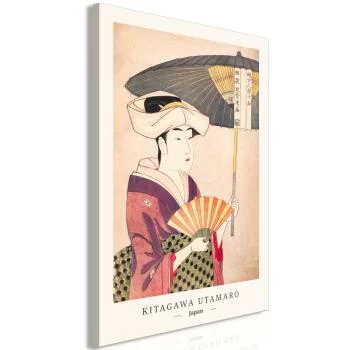 Obraz - Kobieta z parasolką (1-częściowy) pionowy - obrazek 2