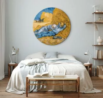 Obraz okrągły - Południe – Odpoczynek od pracy (Vincent Van Gogh) - obrazek 2
