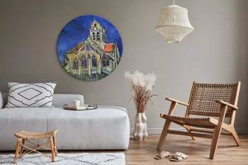 Obraz okrągły - Kościół w Auvers (Vincent van Gogh) - obrazek 2