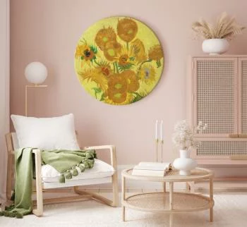 Obraz okrągły - Słoneczniki (Vincent van Gogh) - obrazek 2