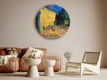 Obraz okrągły - Taras kawiarni w nocy (Vincent van Gogh) - obrazek 2