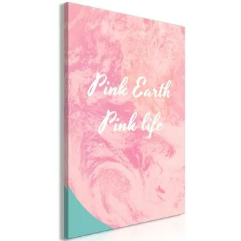 Obraz - Pink Earth, Pink Life (1-częściowy) pionowy - obrazek 2