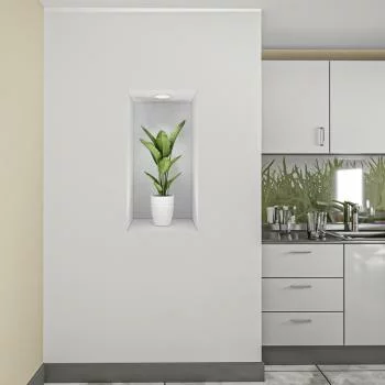 Naklejka na ścianę 3D do kuchni - kwiat we wnęce XXXV - obrazek 2