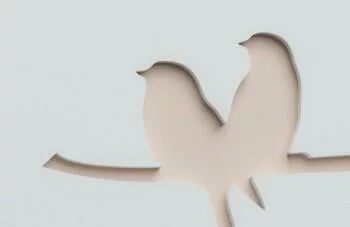 Fototapeta 3D - ptaszki na łące - obrazek 3