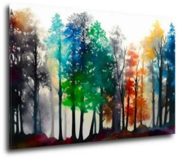 Obraz - kolorowe drzewa - drugi wariant - obrazek 2