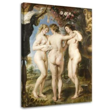 Obraz na płótnie, Trzy gracje - P. P. Rubens reprodukcja - obrazek 2