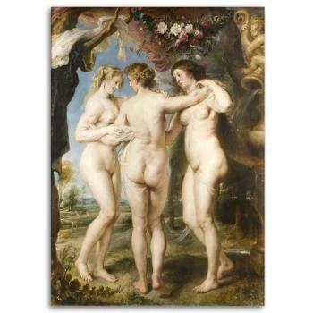 Obraz na płótnie, Trzy gracje - P. P. Rubens reprodukcja - obrazek 3