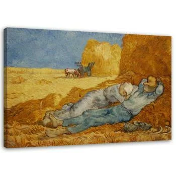 Obraz na płótnie, Siesta - V. van Gogh reprodukcja - obrazek 2