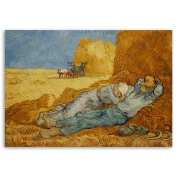 Obraz na płótnie, Siesta - V. van Gogh reprodukcja - obrazek 3