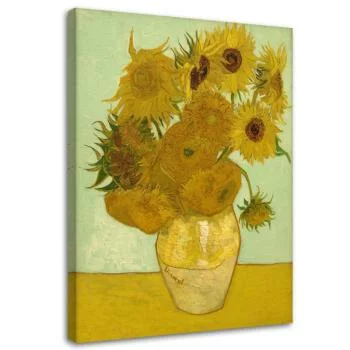 Obraz na płótnie, Słoneczniki - V. van Gogh reprodukcja - obrazek 2