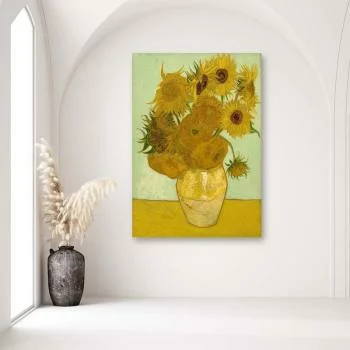 Obraz na płótnie, Słoneczniki - V. van Gogh reprodukcja