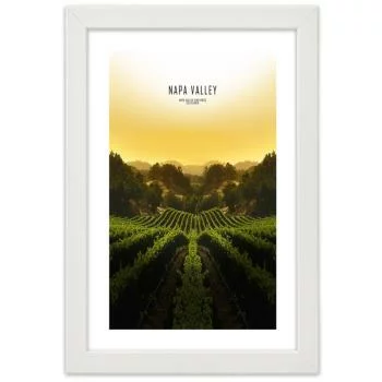 Obraz w ramie, Winnice w Napa Vallley - obrazek 3
