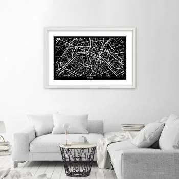 Obraz w ramie, Plan miasta Paryż
