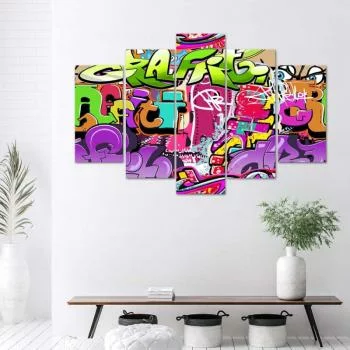 Obraz pięcioczęściowy Deco Panel, Graffiti