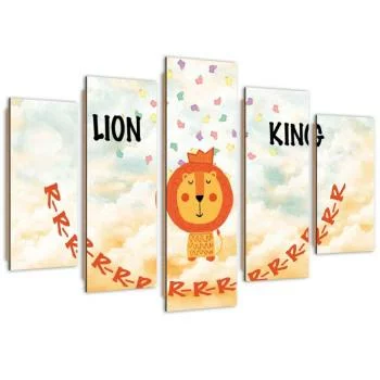 Obraz pięcioczęściowy Deco Panel, Lion King - obrazek 2