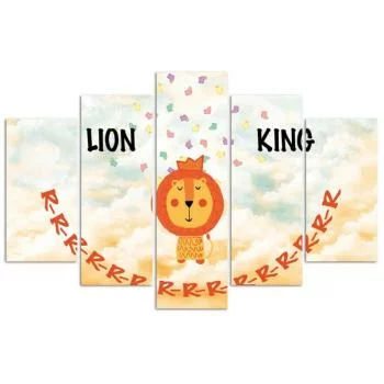 Obraz pięcioczęściowy Deco Panel, Lion King - obrazek 3